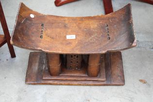 A VINTAGE AFRICAN TRIBAL STOOL