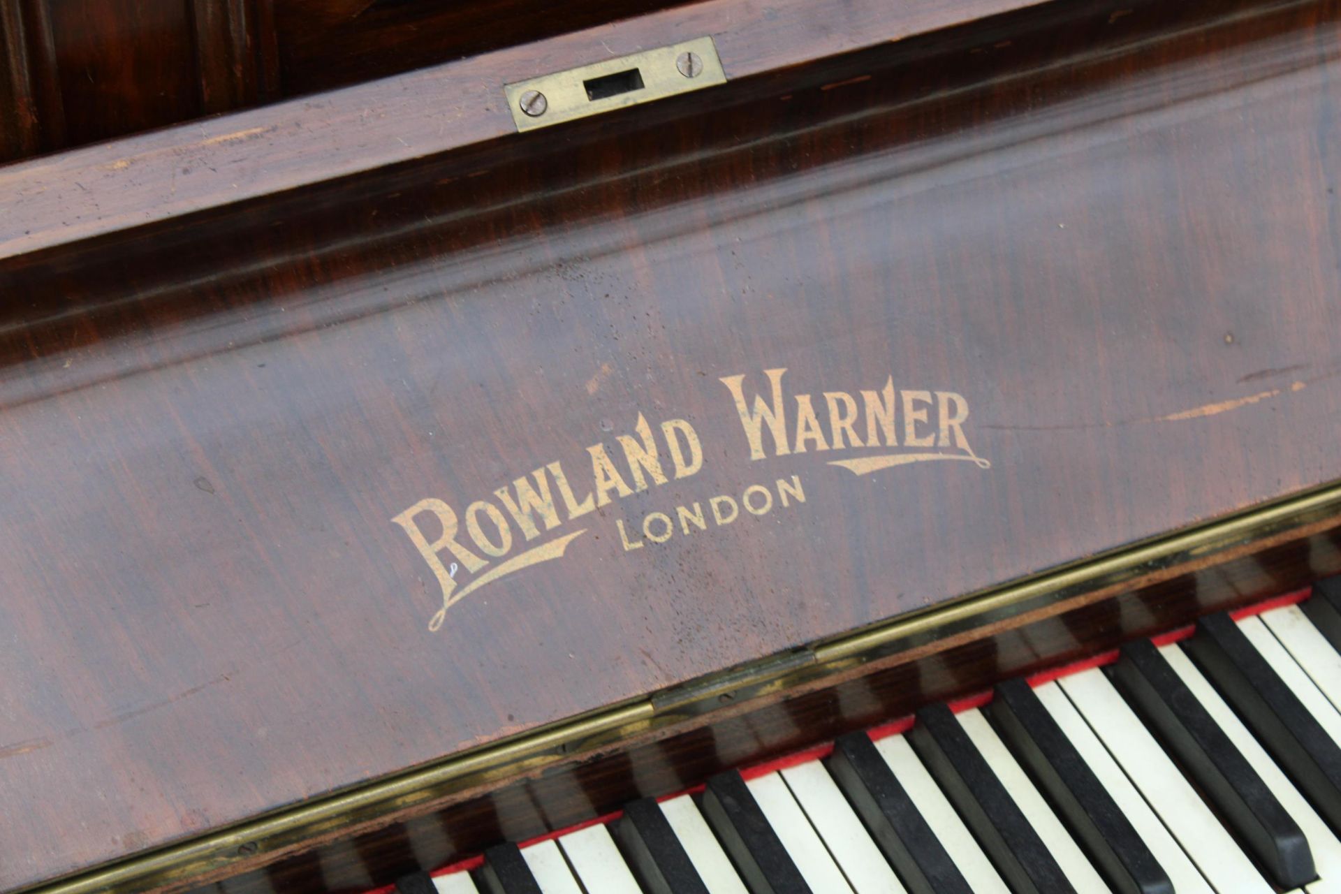 A ROLAND WARNER (LONDON) UPRIGHT PIANO - Image 4 of 5
