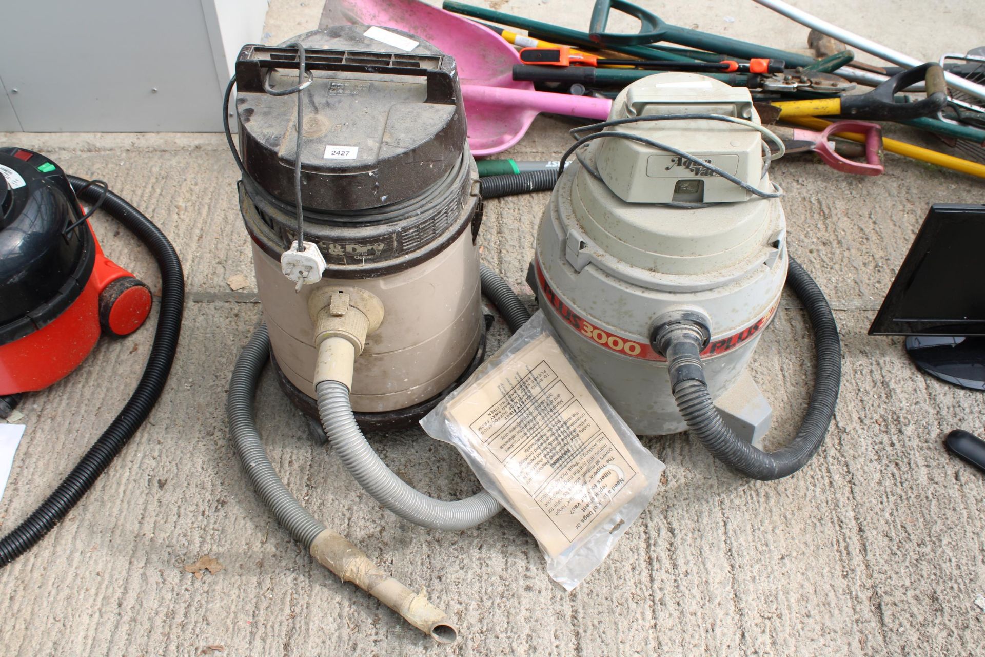 TWO WET/DRY VACUUM CLEANERS