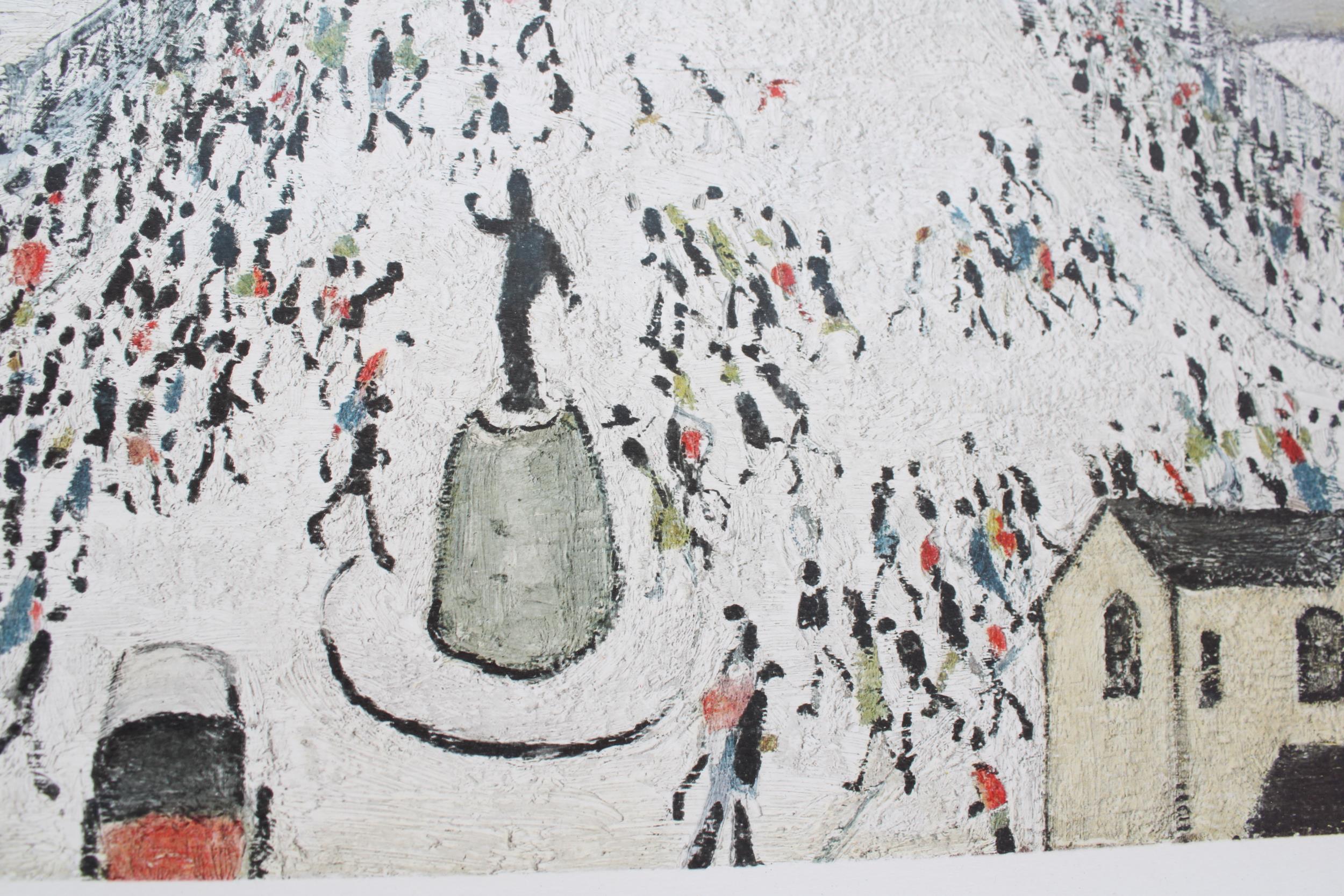 * LAURENCE STEPHEN LOWRY (BRITISH 1887-1976) 'STATION APPROACH' SIGNED PRINT, BEARS MEDICI SOCIETY - Image 6 of 12