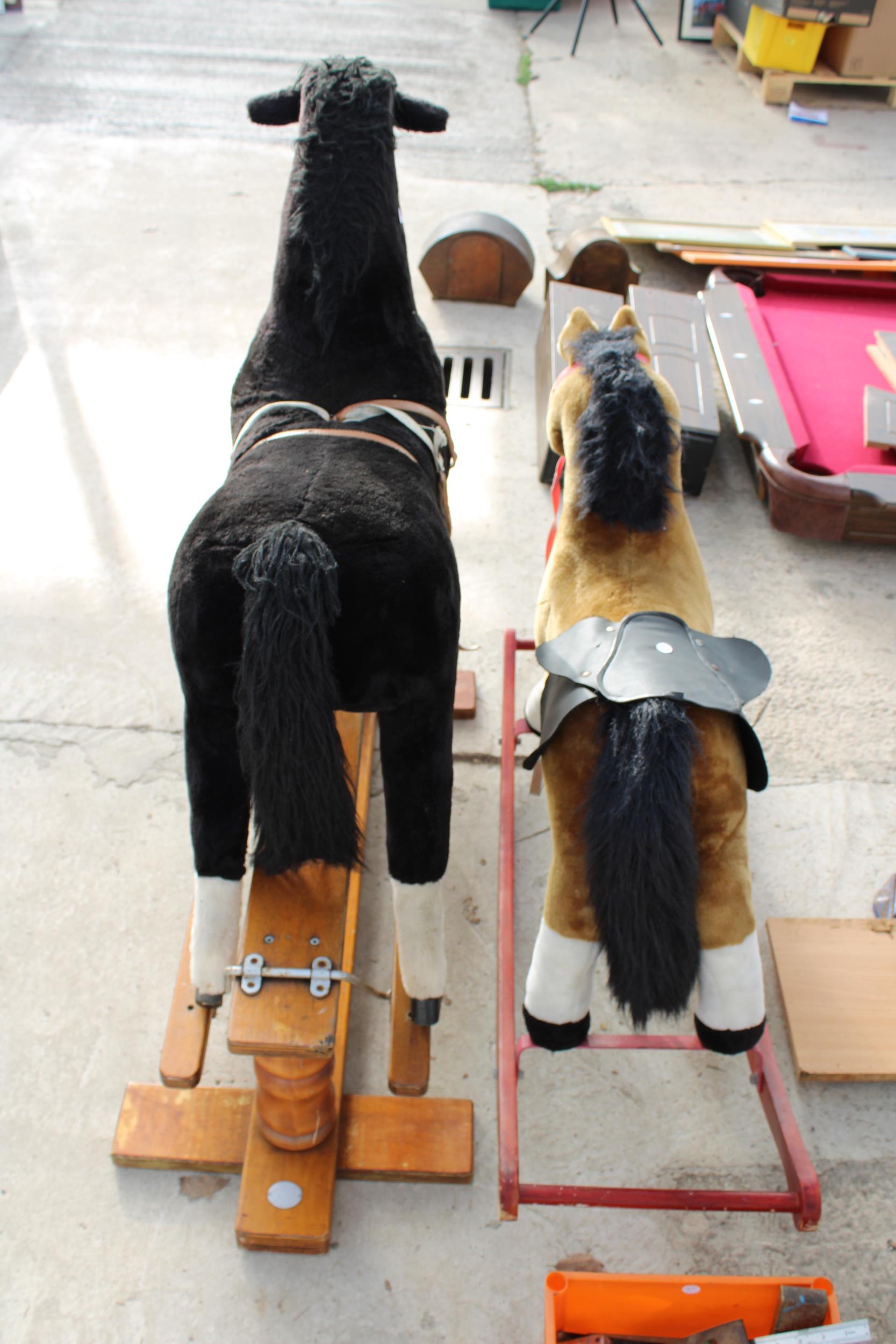 TWO CHILDRENS ROCKING HORSES - Image 4 of 4