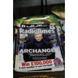 A QUANTITY OF EIGHT RADIO TIMES MAGAZINES WITH A FURTHER TWO LORD OF THE RINGS CALENDARS