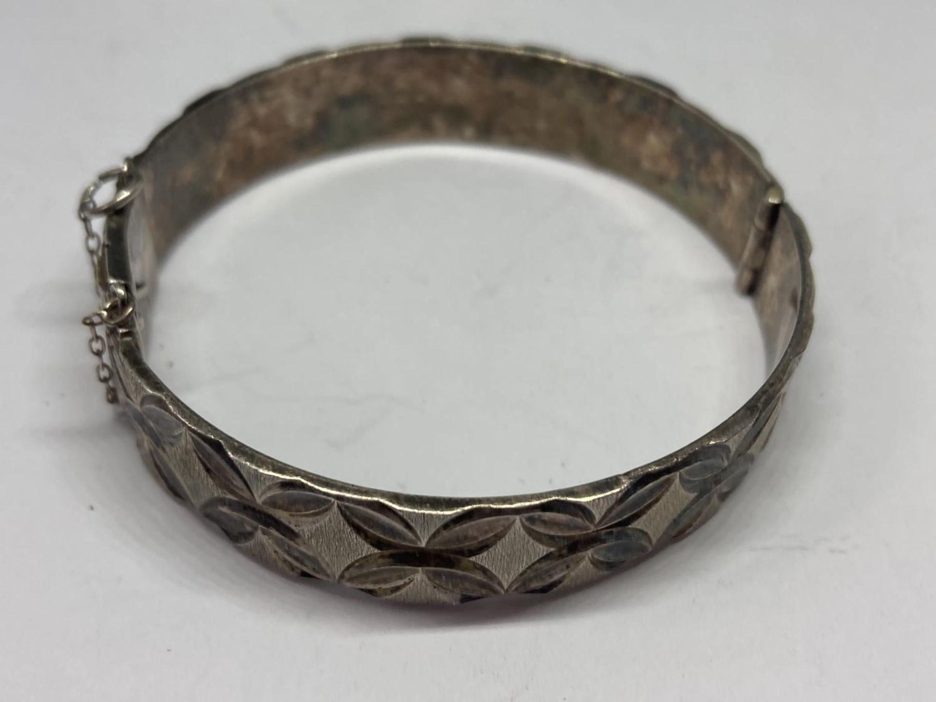 TWO SILVER BANGLES - Image 3 of 4