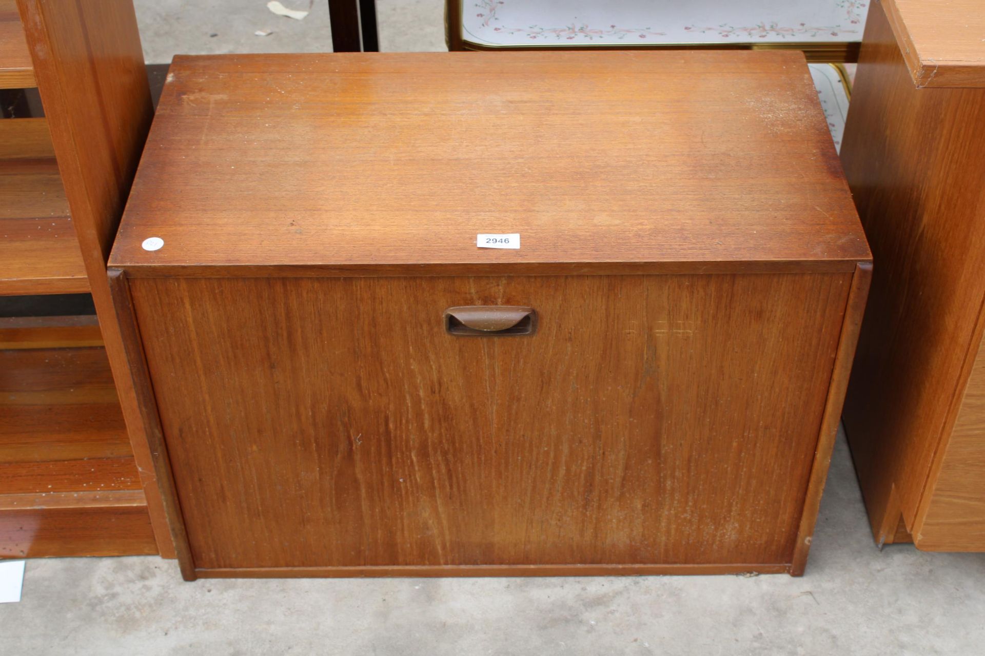 A RETRO TEAK CABINET 27" WIDE