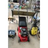 A MOUNTFIELD RS100 PETROL LAWN MOWER WITH GRASS BOX