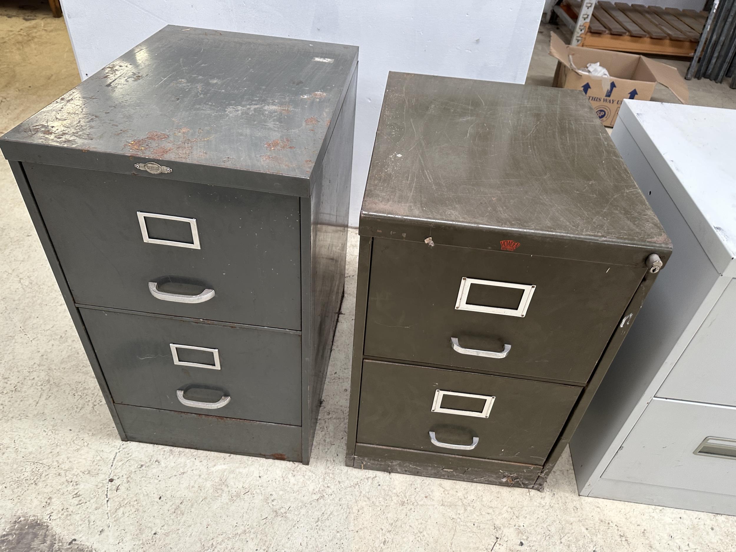 FOUR VARIOUS TWO DRAWER FILING CABINETS - Image 4 of 4