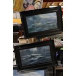 TWO PRINTS OF SEASCAPES SCENES