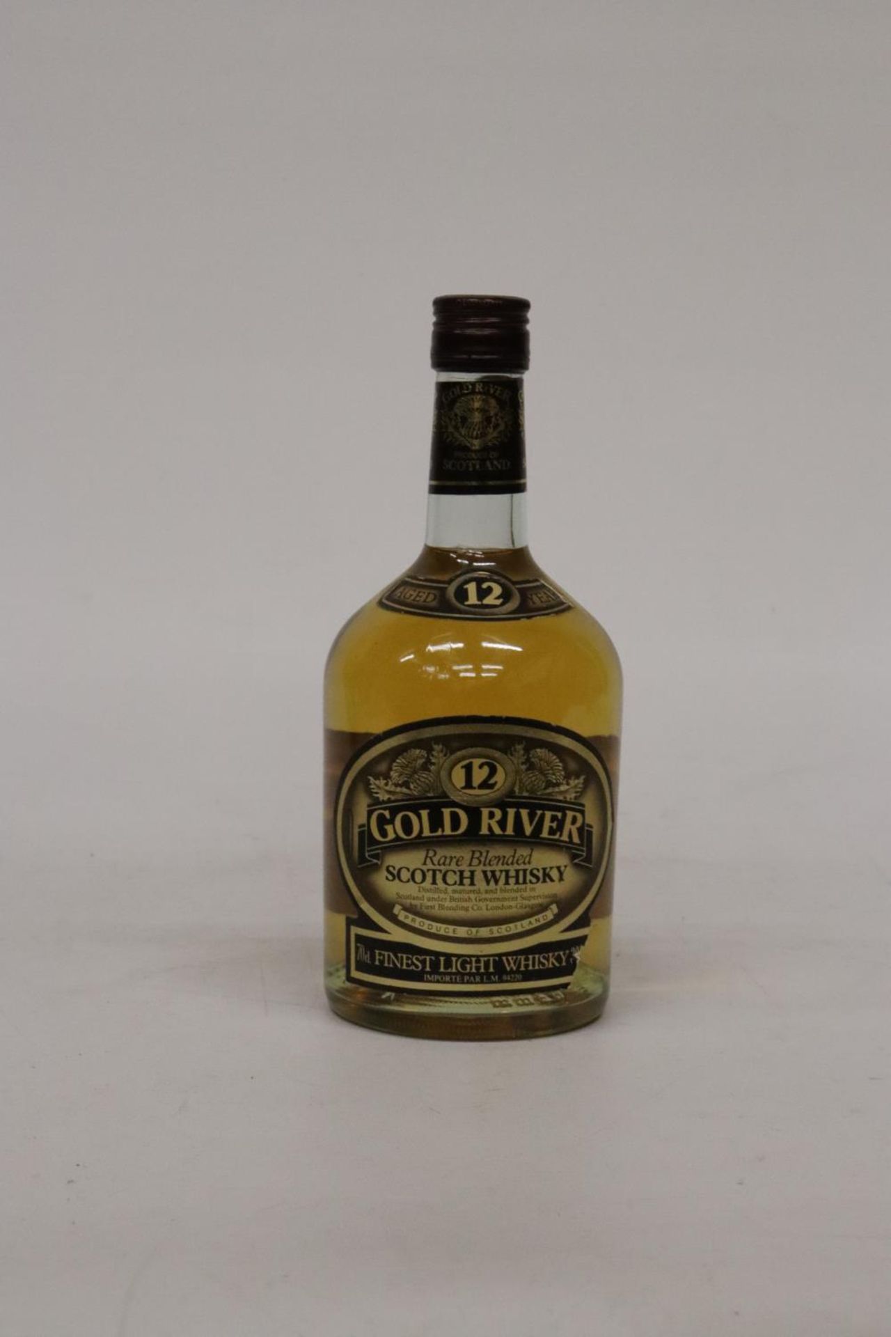 A 70CL BOTTLE OF GOLD RIVER SCOTCH WHISKY