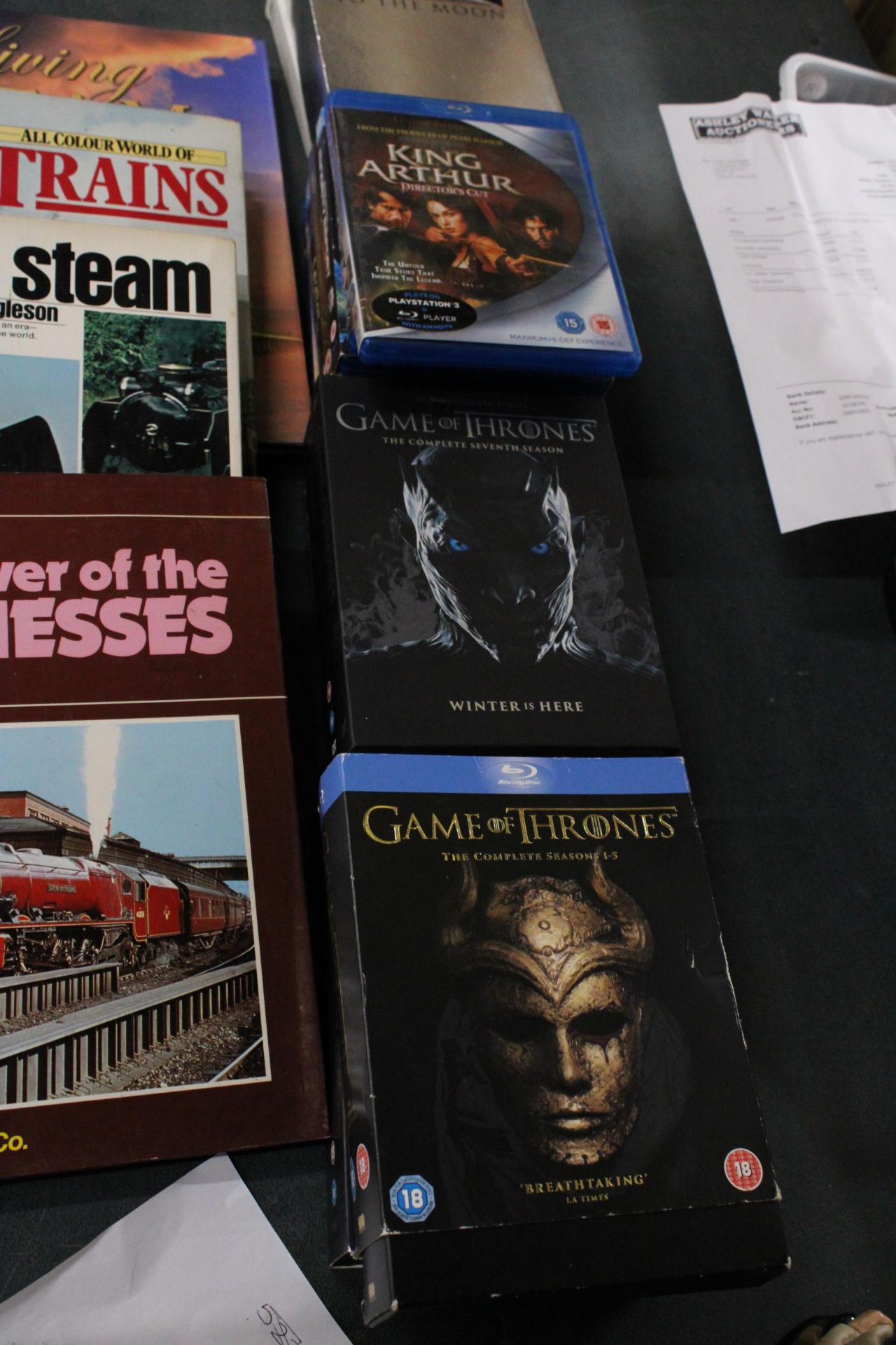 A QUANTITY OF BLU-RAYS, TO INCLUDE GAME OF THRONES TOGETHER WITH FOUR HARDBACK RAILWAY BOOKS - Bild 3 aus 4