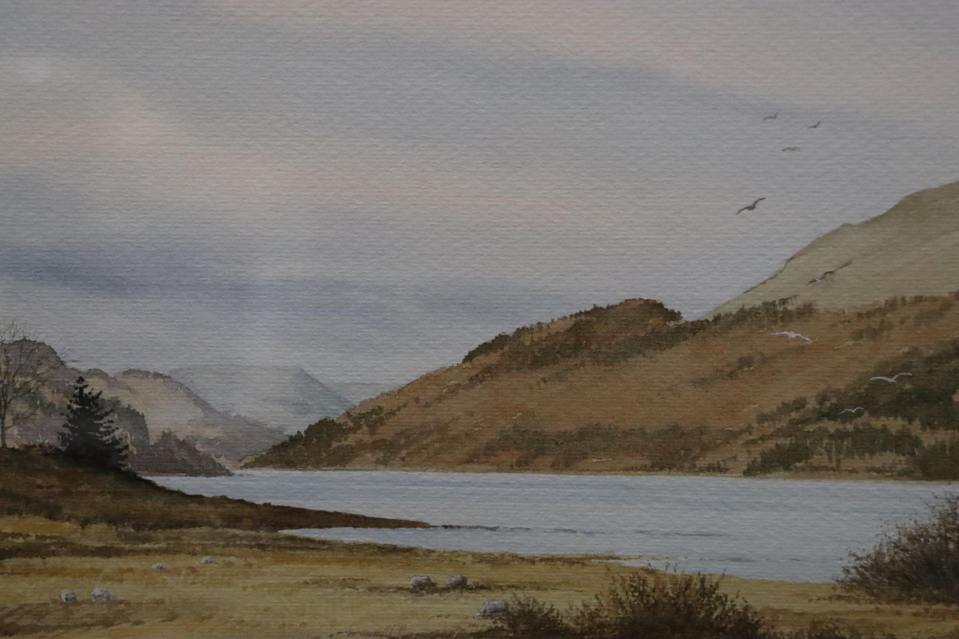 THREE FRAMED WATERCOLOURS - LANGDALE PIKES, THIRLMERE BY CHARLES C SMITH PLUS A LANDSCAPE, SIGNED - Image 11 of 14