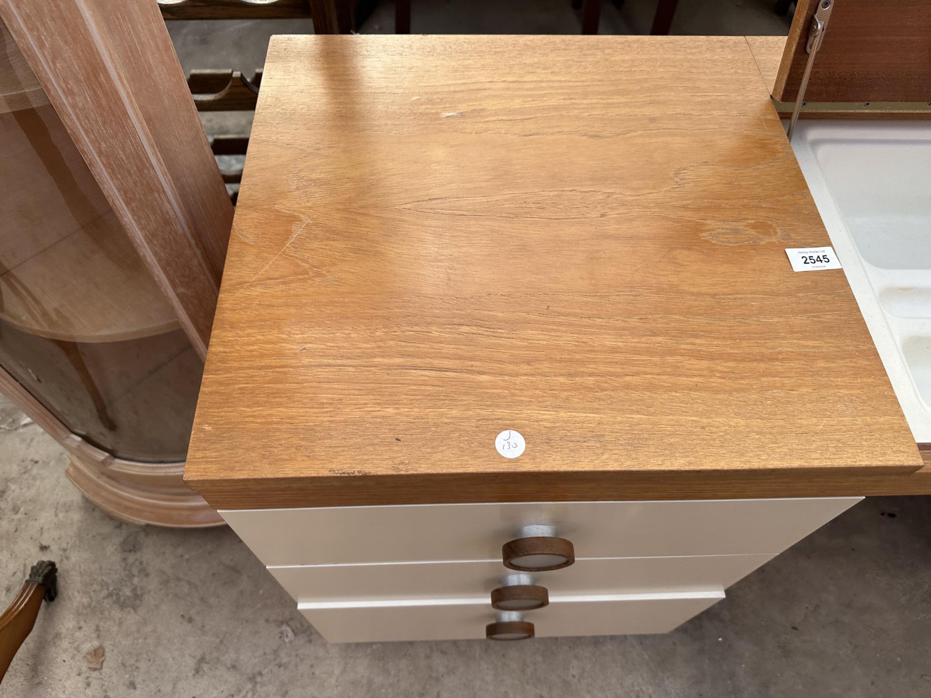 A RETRO TEAK UNIFLEX SERIES II DRESSING TABLE VANITY UNIT - Image 3 of 5