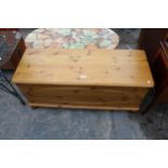 A PINE BLANKET CHEST 46" WIDE