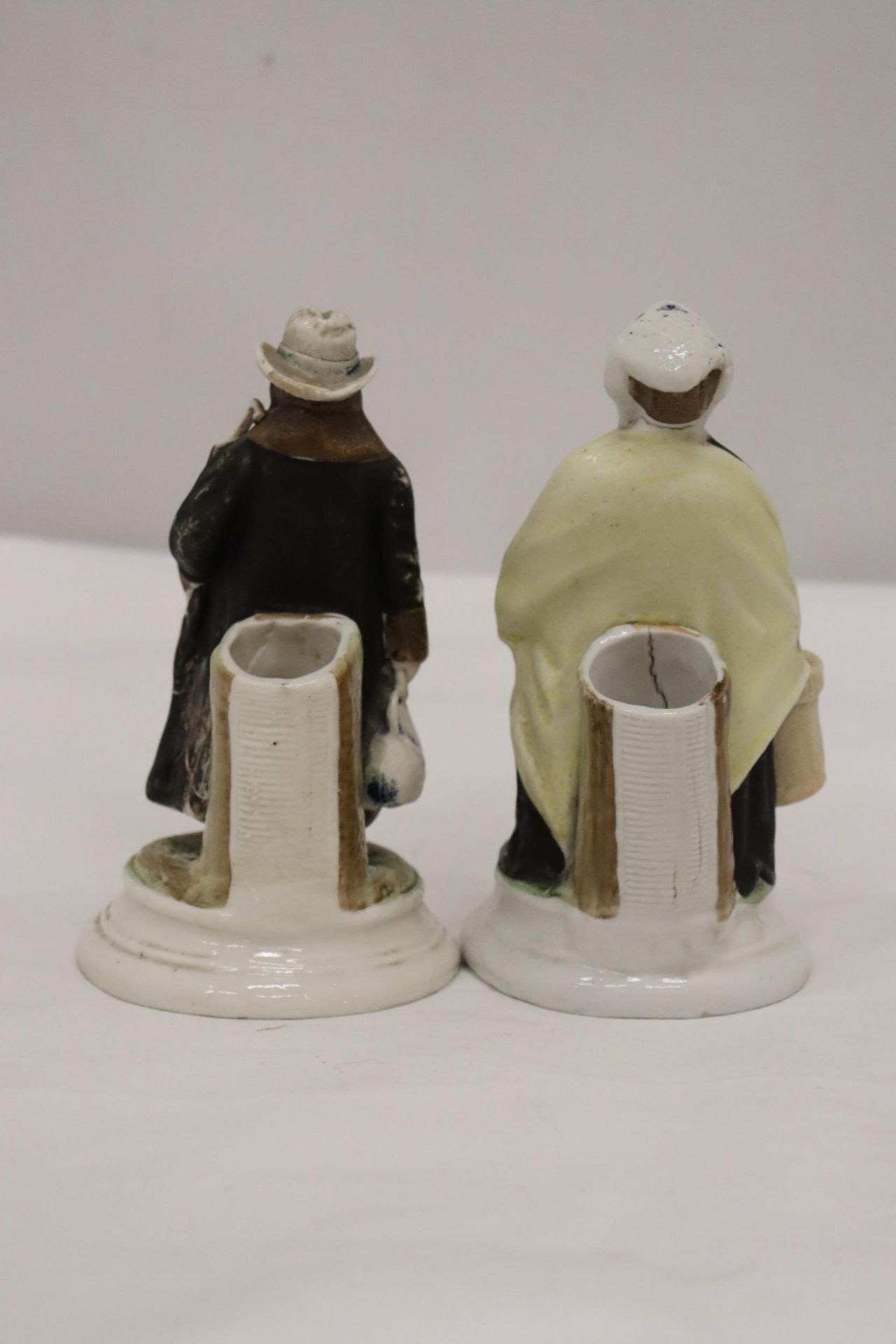 TWO ORIGINAL GERMAN FAIRINGS MATCHSTICK HOLDERS, 'I AM STARTING FOR A LONG JOURNEY', MAN AND 'I AM - Image 6 of 8