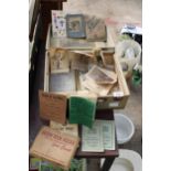 AN ASSORTMENT OF VINTAGE MILITARY EPHEMERA TO INCLUDE RATION BOOKS AND DRILL BOOKS ETC