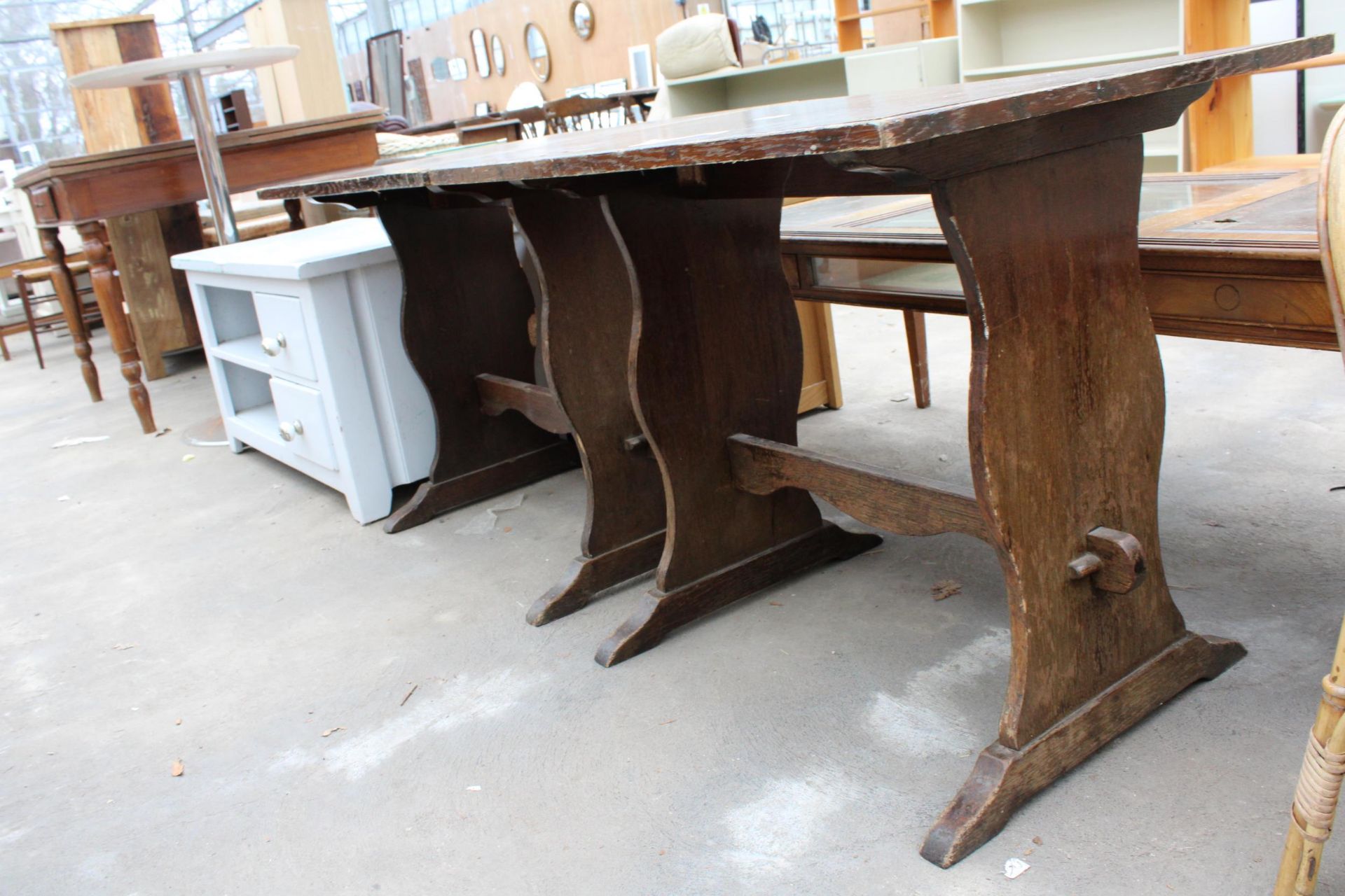 A PAIR OF MODERN PUB TABLES, 30" X 24" EACH - Image 2 of 2