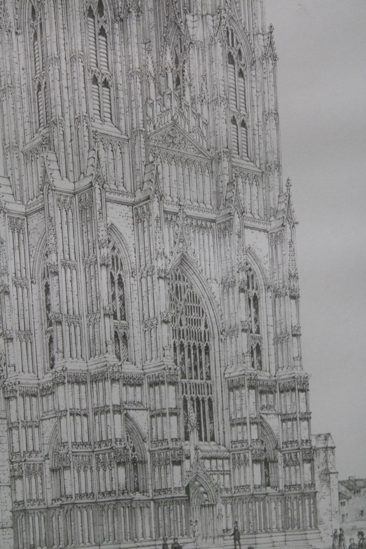 A FRAMED PRINT OF "THE MINSTER BEVERLEY" YORKSHIRE - Image 2 of 3