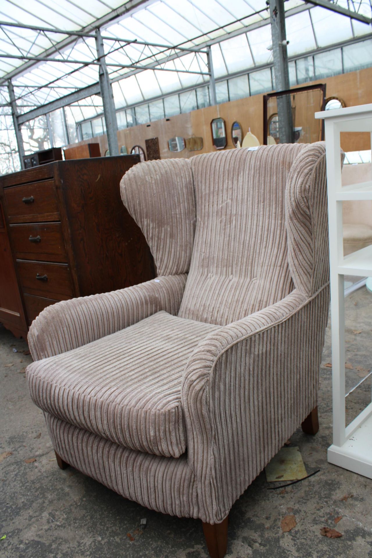 A MODERN 'RELAX' WINGED EASY CHAIR - Image 2 of 2