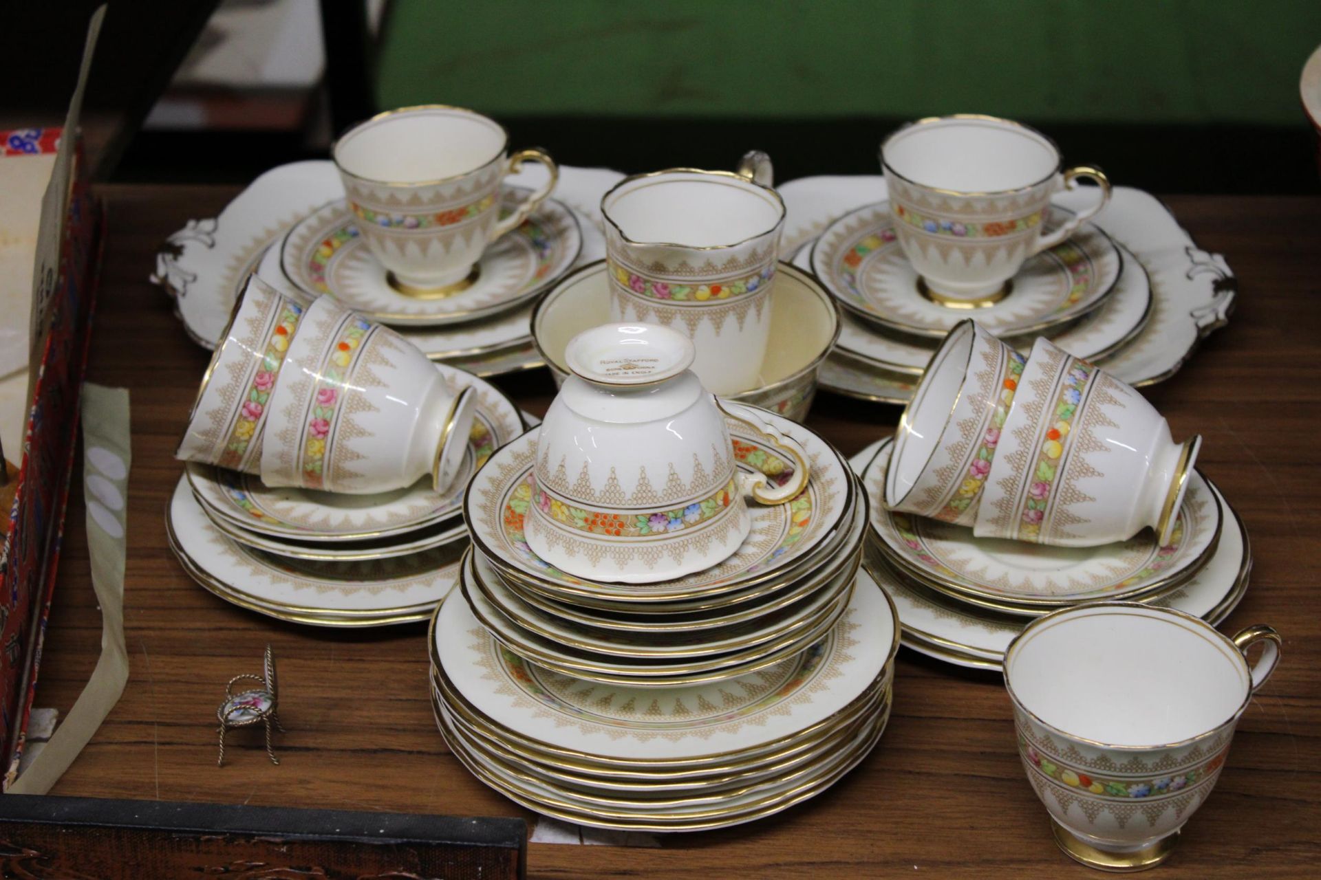 A VINTAGE ROYAL STAFFORD BONE CHINA PART TEA SET