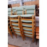 EIGHTEEN MODERN BENTWOOD STACKING CHAIRS