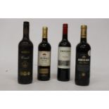 FOUR MIXED RED WINES TO INCLUDE TRIVENTO ARGENTINA 2016 MALBEC RESERVE, VINA ALBALI 2012 RESERVA,