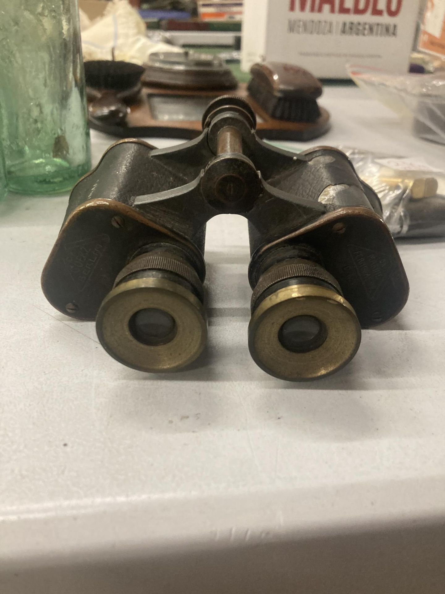 A PAIR OF MILITARY, GOEKZ, GERMAN NAVY BINOCULARS - Bild 3 aus 3