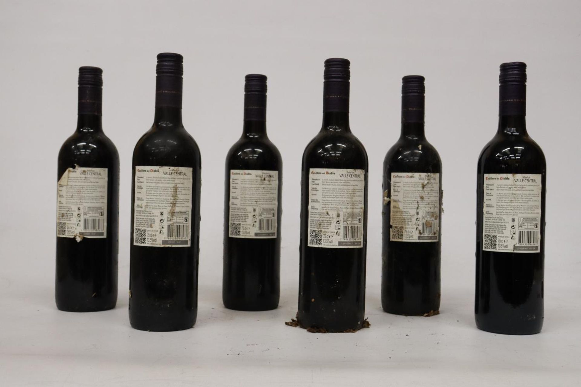 SIX BOTTLES OF RESERVA CASILLERO DEL DIABLO MERLOT RED WINE - Bild 4 aus 4