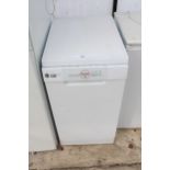 A WHITE HOOVER SLIM LINE DISH WASHER