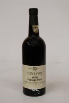 A BOTTLE OF TAYLORS 1975 VINTAGE PORT