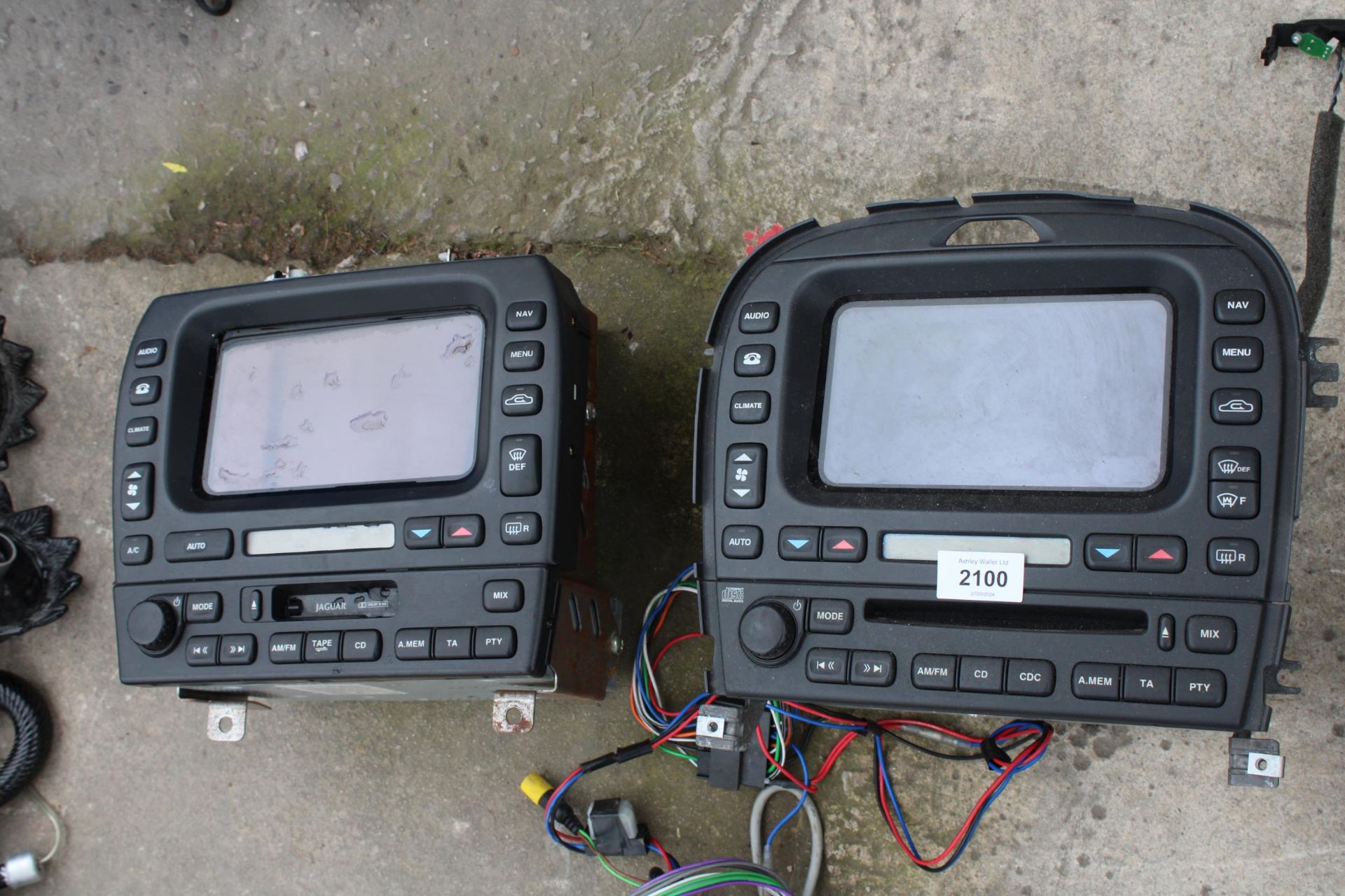 TWO JAGUAR SAT NAV CASSETTE UNITS - Image 2 of 4