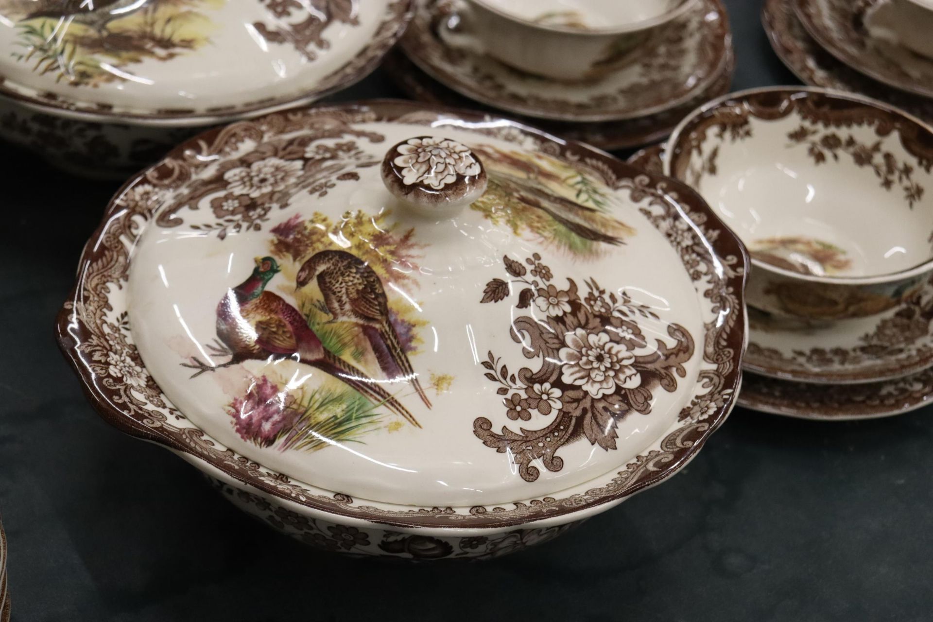 A ROYAL WORCESTER, PALISSY, 'GAME SERIES' DINNER SERVICE TO INCLUDE LIDDED SERVING TUREENS, - Image 3 of 20