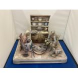 AN A BORSATO MADE IN ITALY FIGURINE OF A KITCHEN SCENE