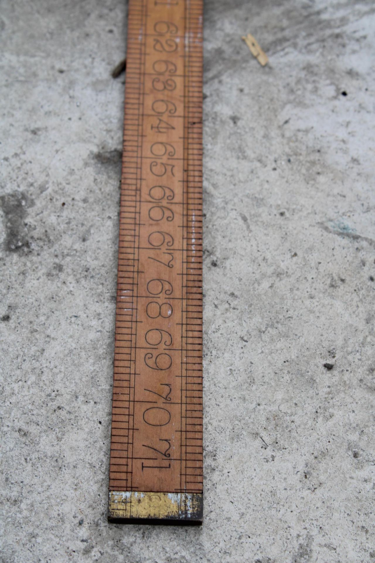 A 71" WOODEN RULER - Image 3 of 3