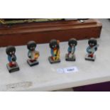 FIVE VINTAGE ROBERTSON JAM MEN