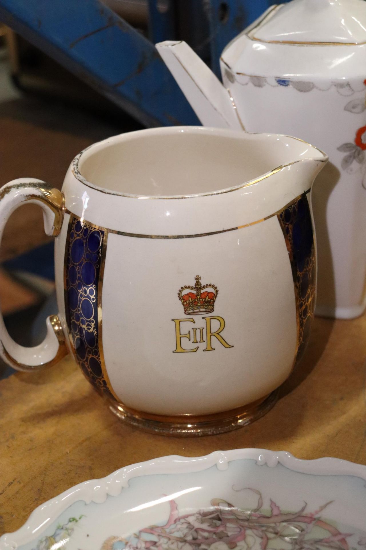 FOUR ROYAL DOULTON WIND IN THE WILLOWS' PLATES TOGETHER WITH PAPERWEIGHTS, TOBY JUG ETC., - Image 8 of 9