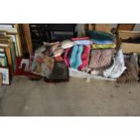 A LARGE ASSORTMENT OF PLUSH SCATTER CUSHIONS