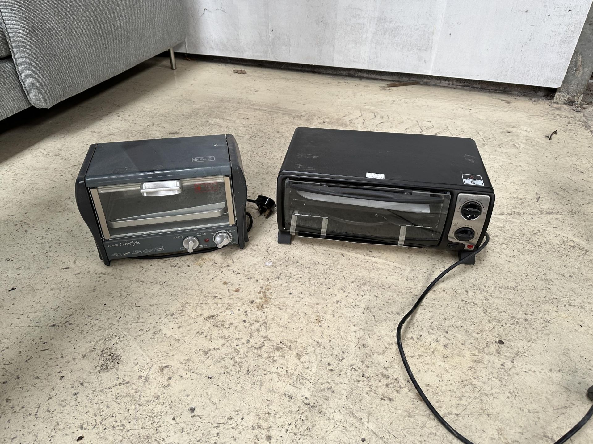 TWO COUNTER TOP MINI OVEN AND GRILLS - BELIEVED UNUSED