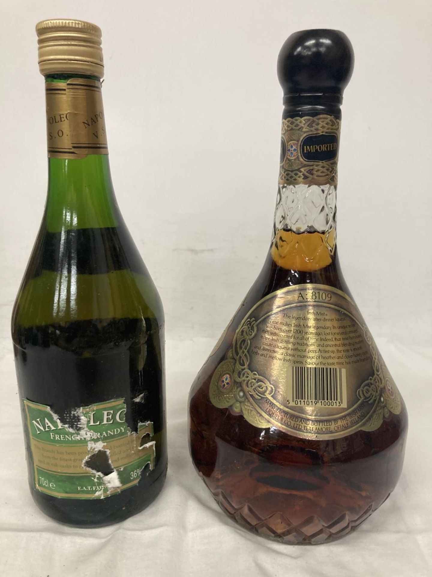 THREE MIXED BOTTLES - VSOP NAPOLEON, CORNISH MEAD AND IRISH MIST LIQUEUR - Image 5 of 5