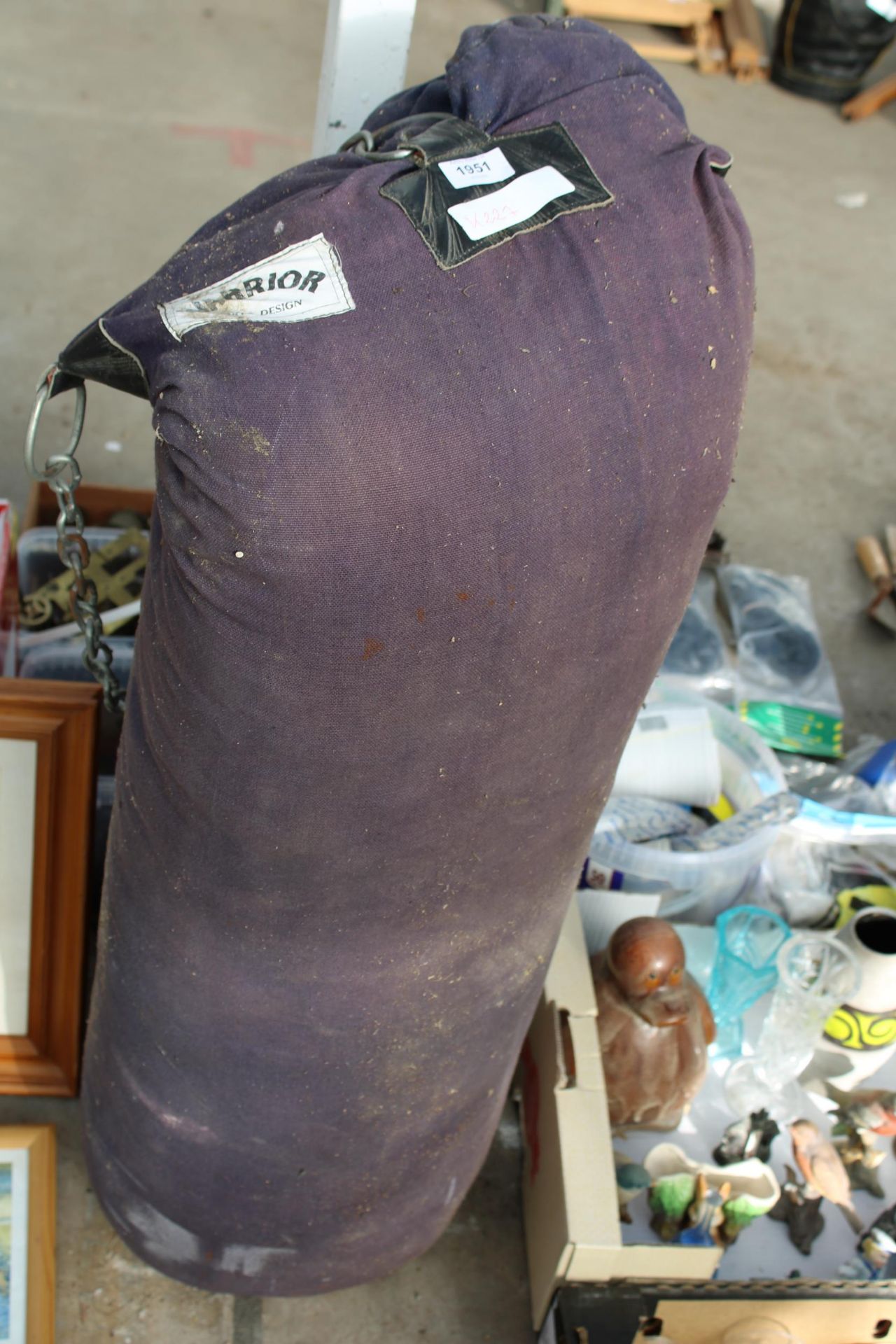 A WARRIOR HANGING PUNCH BAG