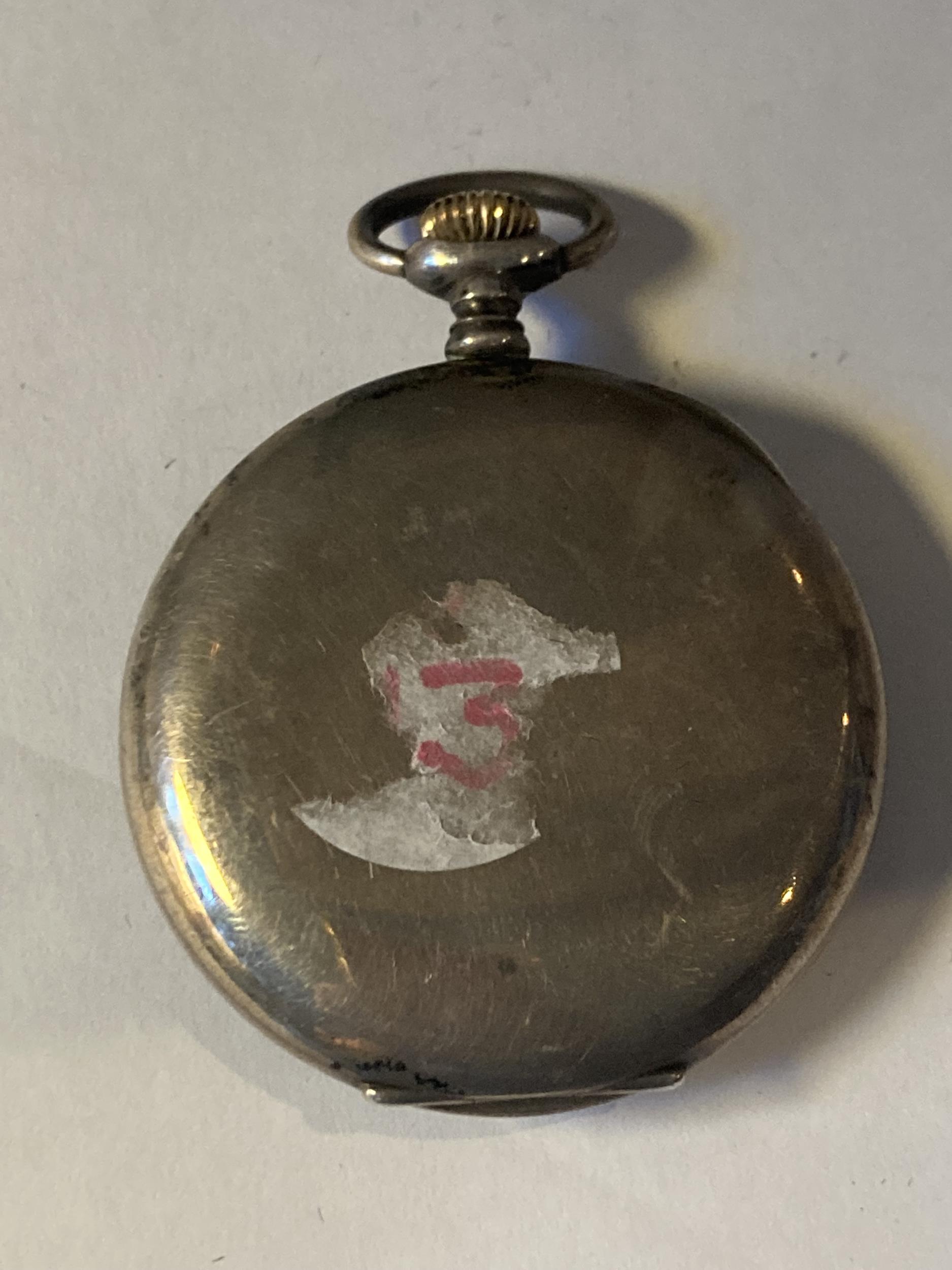 A HALLMARKED BIRMINGHAM SILVER POCKET WATCH 'THE AURORA' - Image 2 of 4