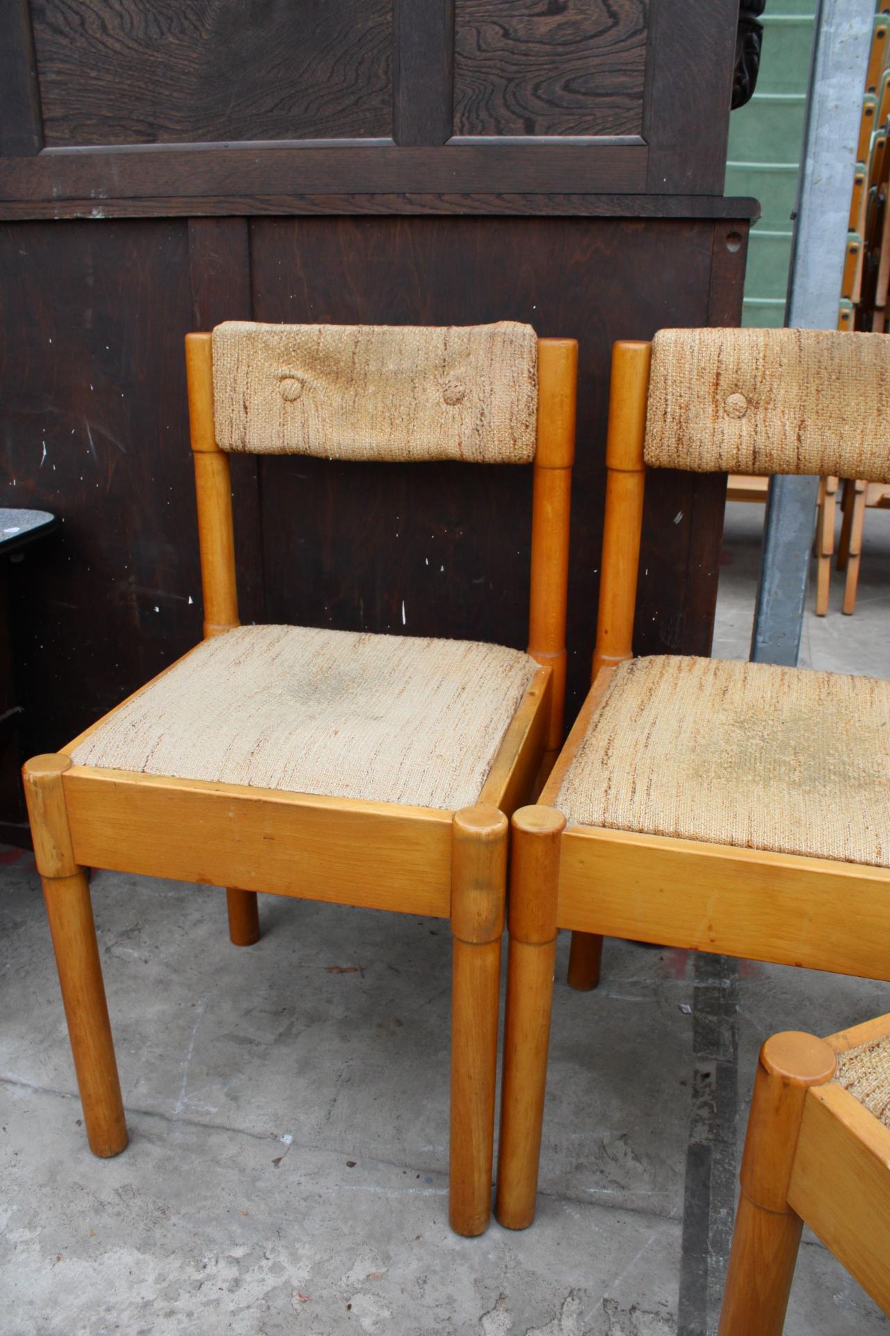 THREE RETRO DINETTE DINING CHAIRS - Image 2 of 3