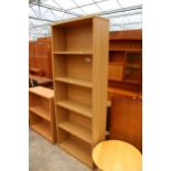 A MODERN FIVE TIER OPEN STORAGE UNIT 31" WIDE