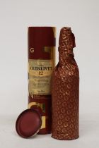 A BOTTLE OF THE GLENLIVIT 12 YEAR MALT WHISKY, BOXED