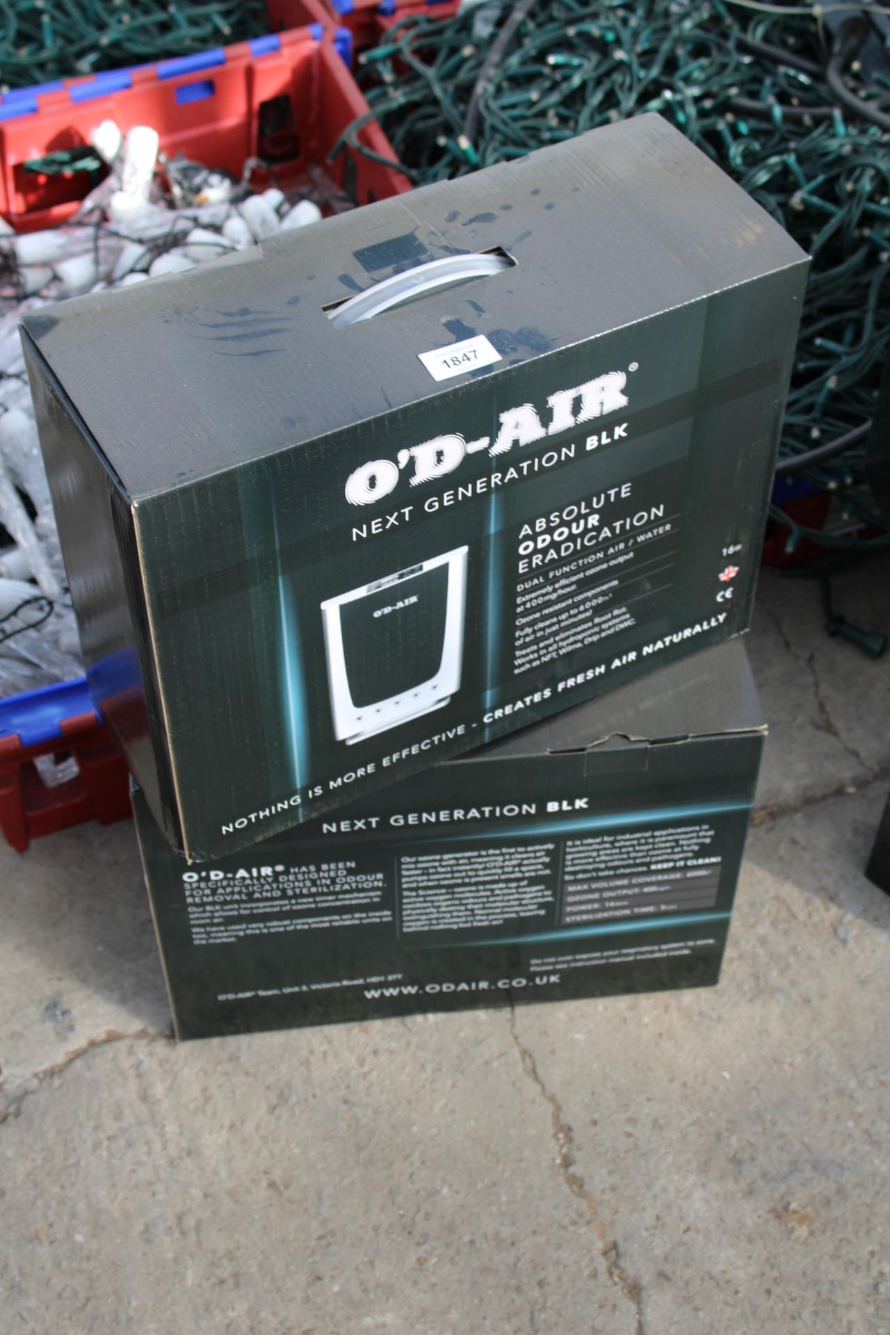 TWO BOXED AS NEW O'D-AIR AIR PURIFIERS