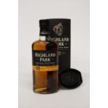A BOTTLE OF HIGHLAND PARK 12 YEAR OLD WHISKY, BOXED