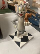 A COALPORT TOM AND JERRY FIGURE, HEIGHT 20CM