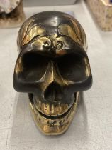 A BRONZE SKULL