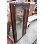 A PAIR OF VICTORIAN MAHOGANY WARDROBE MIRROR DOORS