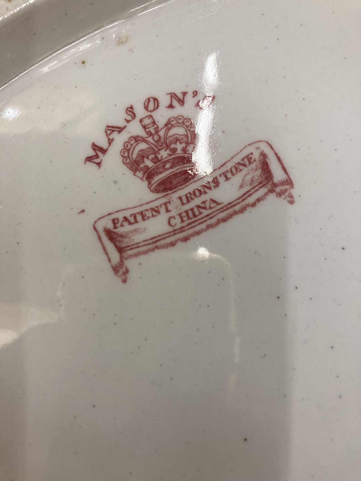 AN EARLY MASONS ENGLISH CHINA DINNER SERVICE IN THE HARD TO FIND WOOD PIGEON PATTERN - Image 6 of 6