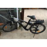 A DR.BIKE ELECTRIC ASSISTED GENTS MOUNTAIN BIKE WITH FRONT SUSPENSION, DISC BRAKES AND 6 SPEED