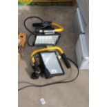 TWO ELECTRIC BUILDERS SPOT LIGHTS